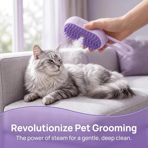 Cool Mist Pet Grooming Brush