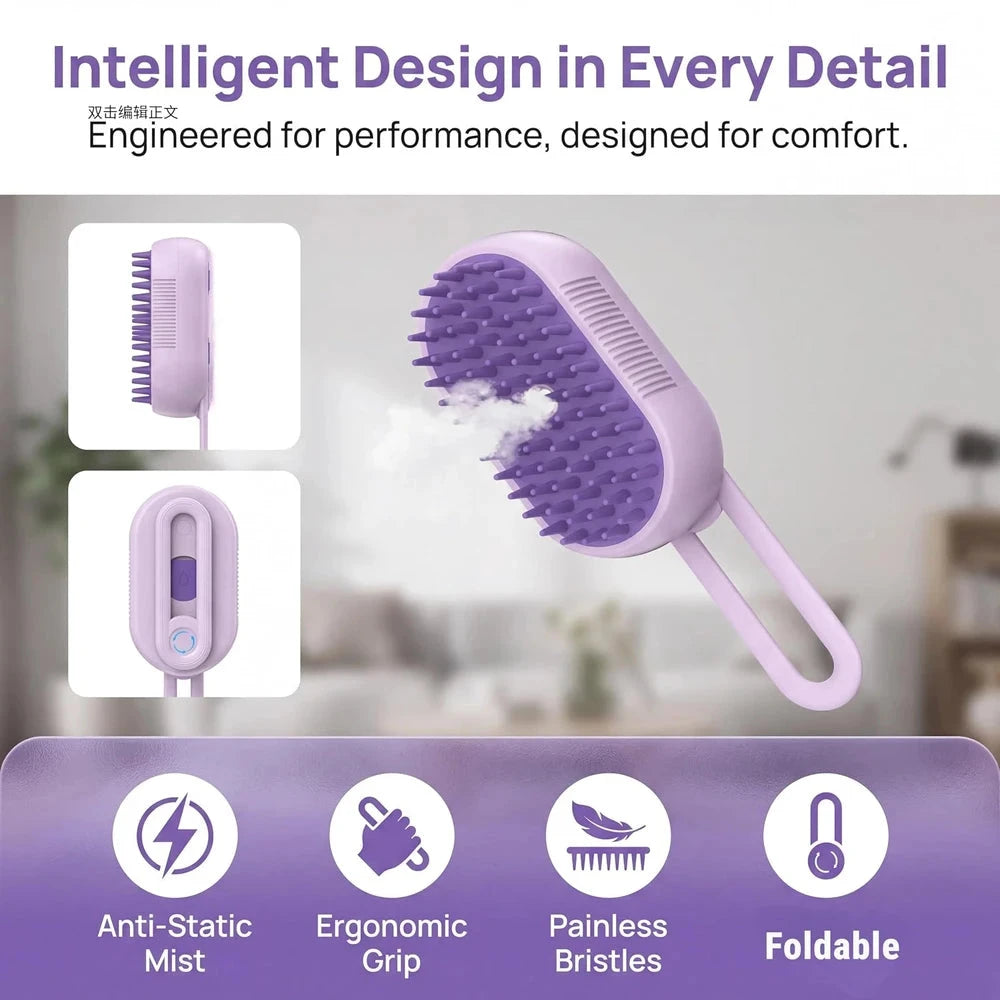 Cool Mist Pet Grooming Brush