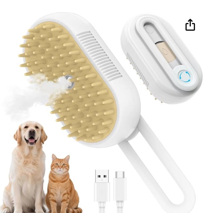 Cool Mist Pet Grooming Brush